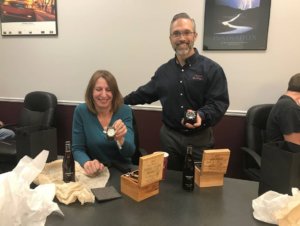 Eifel Mold & Engineering recently held a small reception where employees were recognized for their years of service. Controller Wendy Tabor and General Manager Michael Nye were among those who were gifted with watches for their 20th anniversaries with Eifel.